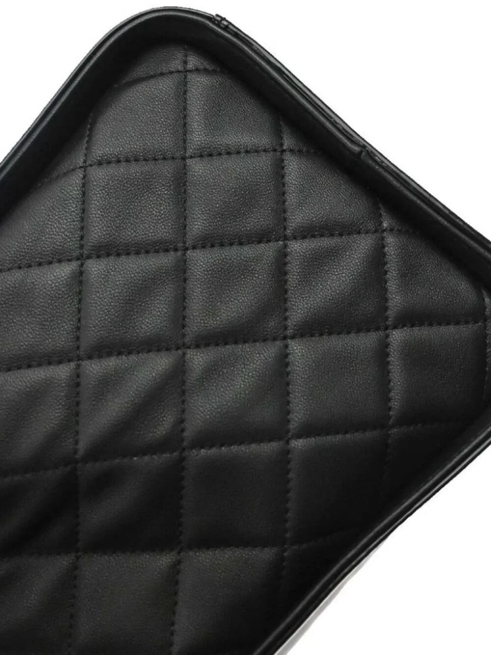 Chanel Black Patent Lambskin Leather Lipstick Tote Bag